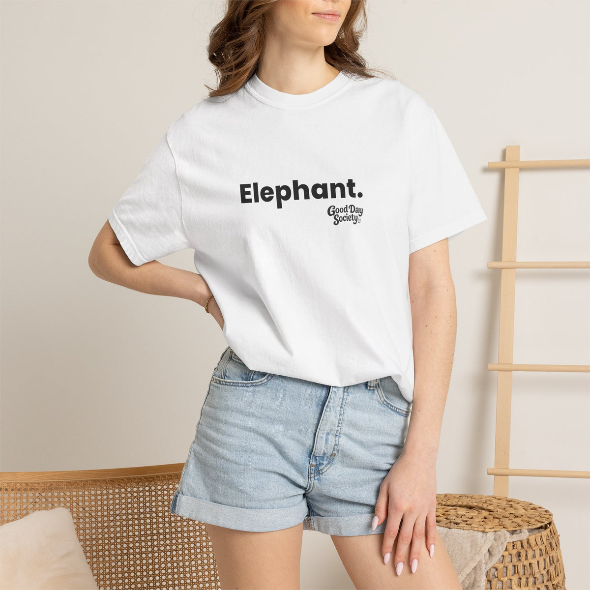 Elephant.™ Minimalist Graphic T-Shirt | Good Day Society